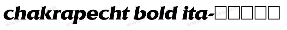 chakrapecht bold ita字体转换